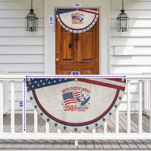USA 250th Anniversary Patriotic Fan Flag Land Of The Free USA 1776 2026 Statue Of Liberty Eagle Flag