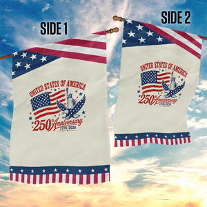 USA 250th Anniversary Patriotic Garden Flag Land Of The Free USA Patriotic 1776 2026 Statue Of Liberty Eagle Flag TS10 Print Your Wear