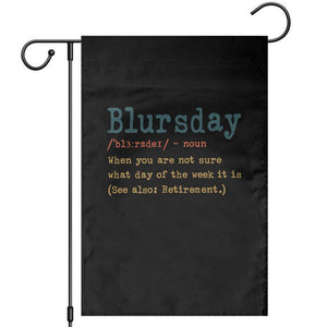 Funny Retired Garden Flag Blursday Retirement Definition Gag Gifts TS10 Black Print Your Wear