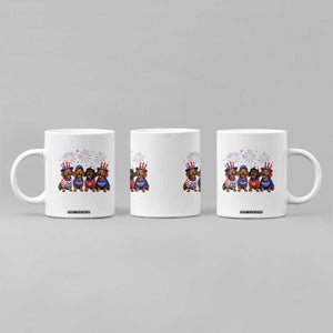 Vintage Patriotic Dachshund 250 Anniversary USA Coffee Mug Freedom 250 Years Weiner Dog Lovers Dad Mom