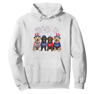 Labrador Retriever Americas 250th Anniversary Hoodie 4th July US 250 Years Of Freedom Dog Lovers 1776 2026