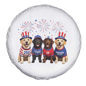 Labrador Retriever Americas 250th Anniversary Spare Tire Cover 4th July US 250 Years Of Freedom Dog Lovers 1776 2026
