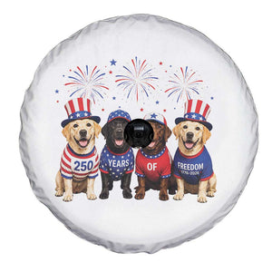 Labrador Retriever Americas 250th Anniversary Spare Tire Cover 4th July US 250 Years Of Freedom Dog Lovers 1776 2026
