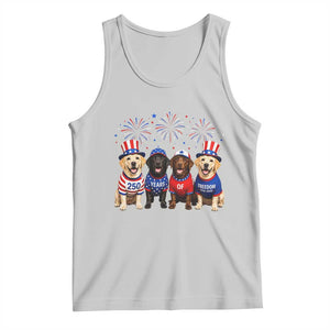 Labrador Retriever Americas 250th Anniversary Tank Top 4th July US 250 Years Of Freedom Dog Lovers 1776 2026