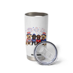 Labrador Retriever Americas 250th Anniversary Tumbler Cup 4th July US 250 Years Of Freedom Dog Lovers 1776 2026