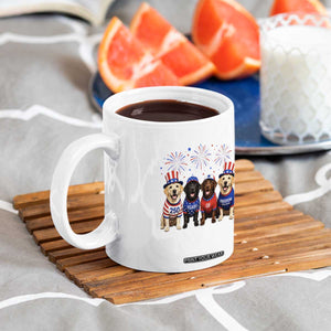 Labrador Retriever Americas 250th Anniversary Coffee Mug 4th July US 250 Years Of Freedom Dog Lovers 1776 2026
