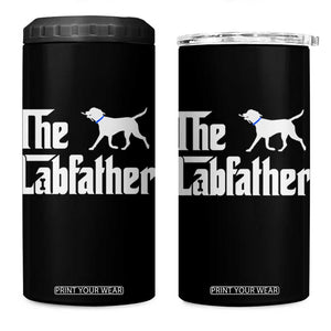 Funny Labrador Dad 4 in 1 Can Cooler Tumbler The Lab Father Fathers Day Gifts For Dog Lovers Dad