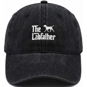 Funny Labrador Dad Washed Cotton Baseball Cap The Lab Father Fathers Day Gifts For Dog Lovers Dad
