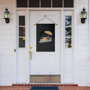 Funny Sausage Dog Garden Flag Retro Summer Hot Dog Graphic Dachshund Dog Lover Gift