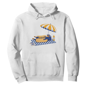 Funny Sausage Dog Hoodie Retro Summer Hot Dog Graphic Dachshund Dog Lover Gift