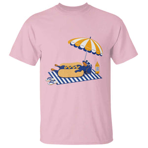 Funny Sausage Dog T Shirt Retro Summer Hot Dog Graphic Dachshund Dog Lover Gift