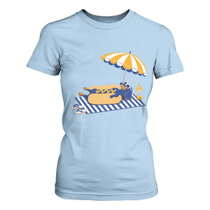 Funny Sausage Dog T Shirt For Women Retro Summer Hot Dog Graphic Dachshund Dog Lover Gift