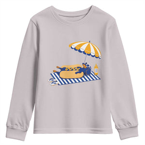 Funny Sausage Dog Youth Sweatshirt Retro Summer Hot Dog Graphic Dachshund Dog Lover Gift
