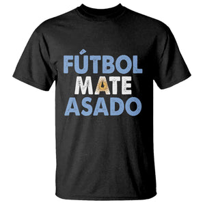 Futbol Mate Asado Argentina Soccer Fan T Shirt Argentinian Flag Pride Vintage Football Lovers TS10 Black Print Your Wear