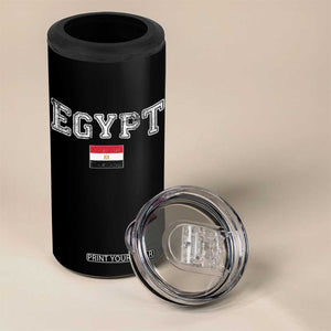 Vintage Egypt 4 in 1 Can Cooler Tumbler Distressed Flag Patriotic Football Fan Pride Gift for Egyptians TS10 Print Your Wear