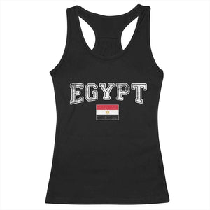Vintage Egypt Racerback Tank Top Distressed Flag Patriotic Football Fan Pride Gift for Egyptians TS10 Black Print Your Wear