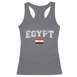 Vintage Egypt Racerback Tank Top Distressed Flag Patriotic Football Fan Pride Gift for Egyptians TS10 Charcoal Print Your Wear