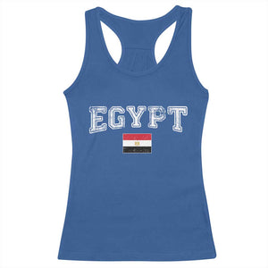 Vintage Egypt Racerback Tank Top Distressed Flag Patriotic Football Fan Pride Gift for Egyptians TS10 Royal Blue Print Your Wear