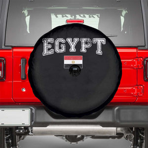 Vintage Egypt Spare Tire Cover Distressed Flag Patriotic Football Fan Pride Gift for Egyptians TS10 Black Print Your Wear