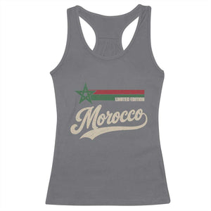 Morocco Racerback Tank Top Limited Edition Vintage Moroccan Pride Retro TS10 Charcoal Print Your Wear