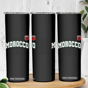Morocco Moroccan Flag Vintage Pride Skinny Tumbler TS10 Print Your Wear