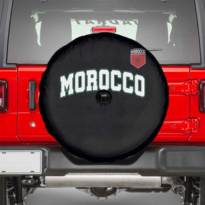 Morocco Moroccan Flag Vintage Pride Spare Tire Cover TS10 Black Print Your Wear