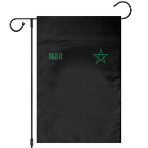 Morocco Garden Flag Green Star Minimalist Patriotic Pride Gift for Proud Moroccan TS10 Black Print Your Wear
