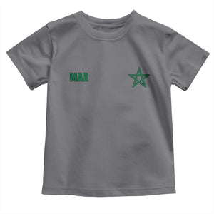 Morocco Toddler T Shirt Green Star Minimalist Patriotic Pride Gift for Proud Moroccan TS10 Charcoal Print Your Wear