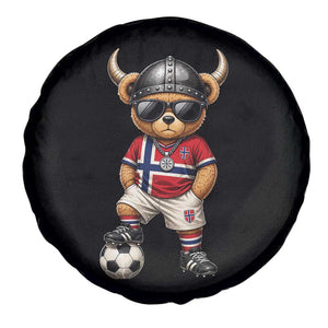 Norway Soccer Fan Spare Tire Cover Cool Viking Bear Nordic Football Norwegian Flag TS10 Print Your Wear