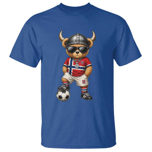Norway Soccer Fan T Shirt Cool Viking Bear Nordic Football Norwegian Flag TS10 Royal Blue Print Your Wear