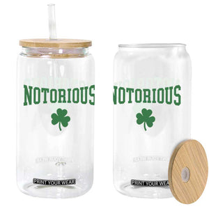 Irish Pride Boxing Fighting Notorious Glass Can Retro Shamrock Varsity Irish Lucky Clover Graphic TS10 Print Your Wear