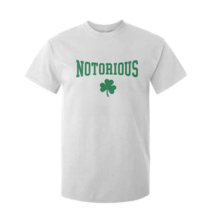 Irish Pride Boxing Fighting Notorious T Shirt For Kid Retro Shamrock Varsity Irish Lucky Clover Graphic TS10 White Print Your Wear