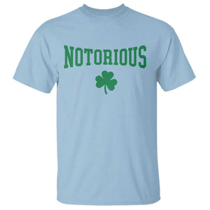 Irish Pride Boxing Fighting Notorious T Shirt Retro Shamrock Varsity Irish Lucky Clover Graphic TS10 Light Blue Print Your Wear