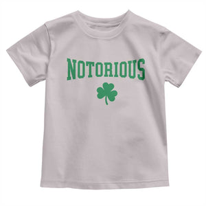 Irish Pride Boxing Fighting Notorious Toddler T Shirt Retro Shamrock Varsity Irish Lucky Clover Graphic TS10 Ice Gray Print Your Wear