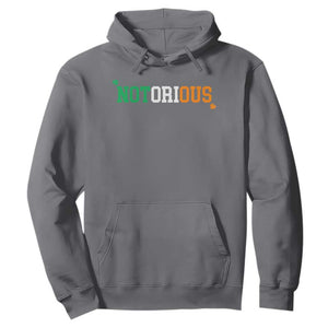 Irish Pride Boxing Fighting Notorious Hoodie Irish Flag Lucky Shamrock Graphic TS10 Charcoal Print Your Wear