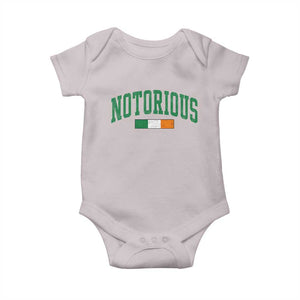 Vintage Irish Flag Notorious Baby Onesie Boxing Fans TS10 Ice Gray Print Your Wear