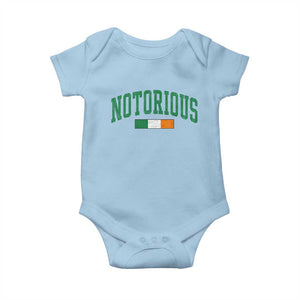 Vintage Irish Flag Notorious Baby Onesie Boxing Fans TS10 Light Blue Print Your Wear