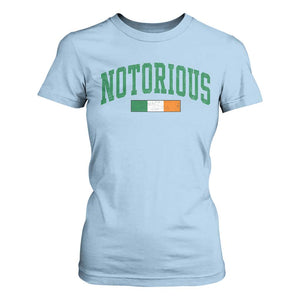 Vintage Irish Flag Notorious T Shirt For Women Boxing Fans TS10 Light Blue Print Your Wear