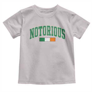 Vintage Irish Flag Notorious Toddler T Shirt Boxing Fans TS10 Ice Gray Print Your Wear
