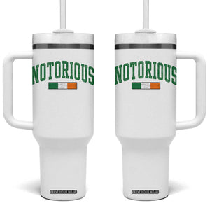 Vintage Irish Flag Notorious Tumbler With Handle Boxing Fans TS10 One Size: 40 oz White Print Your Wear