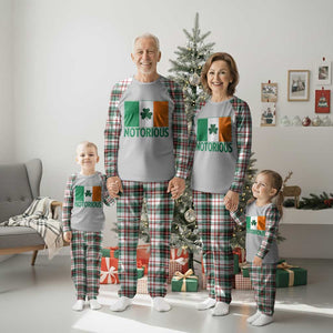 Irish Pride Boxing Fighting Notorious Plaid Pajama Set Vintage Ireland Flag Irish Retro Throwback TS10 Print Your Wear
