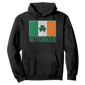 Irish Pride Boxing Fighting Notorious Hoodie Vintage Ireland Flag Irish Retro Throwback TS10 S Black Print Your Wear