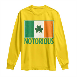 Irish Pride Boxing Fighting Notorious Long Sleeve Shirt Vintage Ireland Flag Irish Retro Throwback TS10 Daisy Print Your Wear