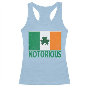 Irish Pride Boxing Fighting Notorious Racerback Tank Top Vintage Ireland Flag Irish Retro Throwback TS10 Light Blue Print Your Wear