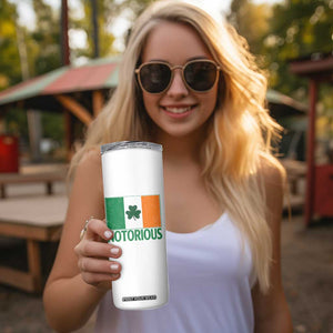 Irish Pride Boxing Fighting Notorious Skinny Tumbler Vintage Ireland Flag Irish Retro Throwback TS10 Print Your Wear