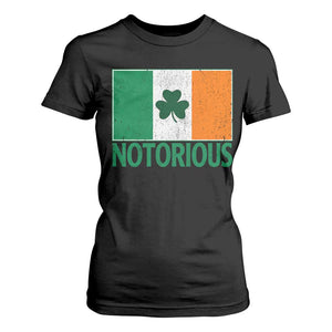 Irish Pride Boxing Fighting Notorious T Shirt For Women Vintage Ireland Flag Irish Retro Throwback TS10 Black Print Your Wear