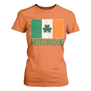 Irish Pride Boxing Fighting Notorious T Shirt For Women Vintage Ireland Flag Irish Retro Throwback TS10 Orange Print Your Wear