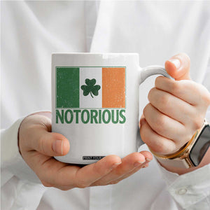 Irish Pride Boxing Fighting Notorious Coffee Mug Vintage Ireland Flag Irish Retro Throwback TS10 Print Your Wear