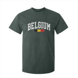 Vintage Belgium Flag Graphic T Shirt For Kid Belgian Pride Patriotic Gift TS10 Print Your Wear