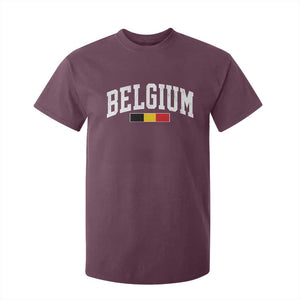 Vintage Belgium Flag Graphic T Shirt For Kid Belgian Pride Patriotic Gift TS10 Print Your Wear